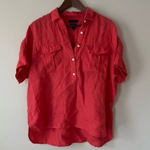 Size 10 J CREW X Bair McNutt relaxed-fit IRISH LINEN shirt
